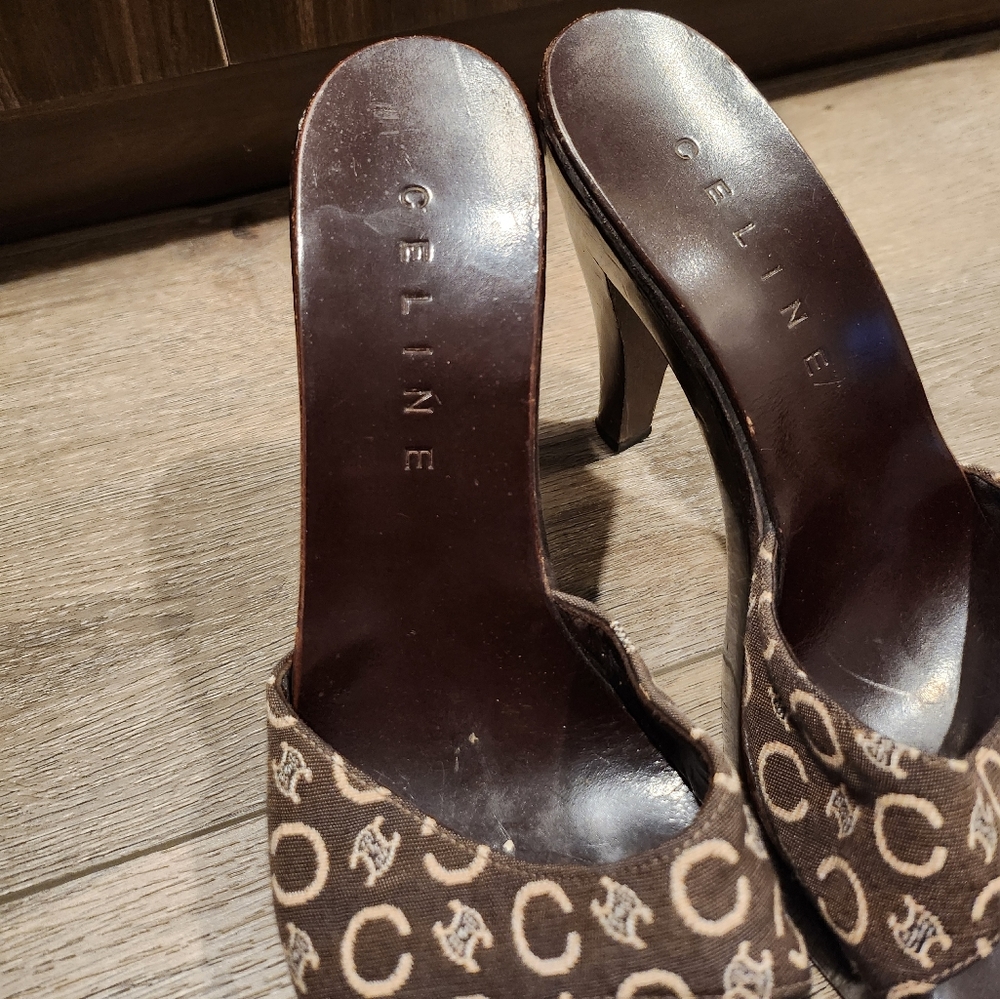 Wooden celine heels - Picture 3 of 4